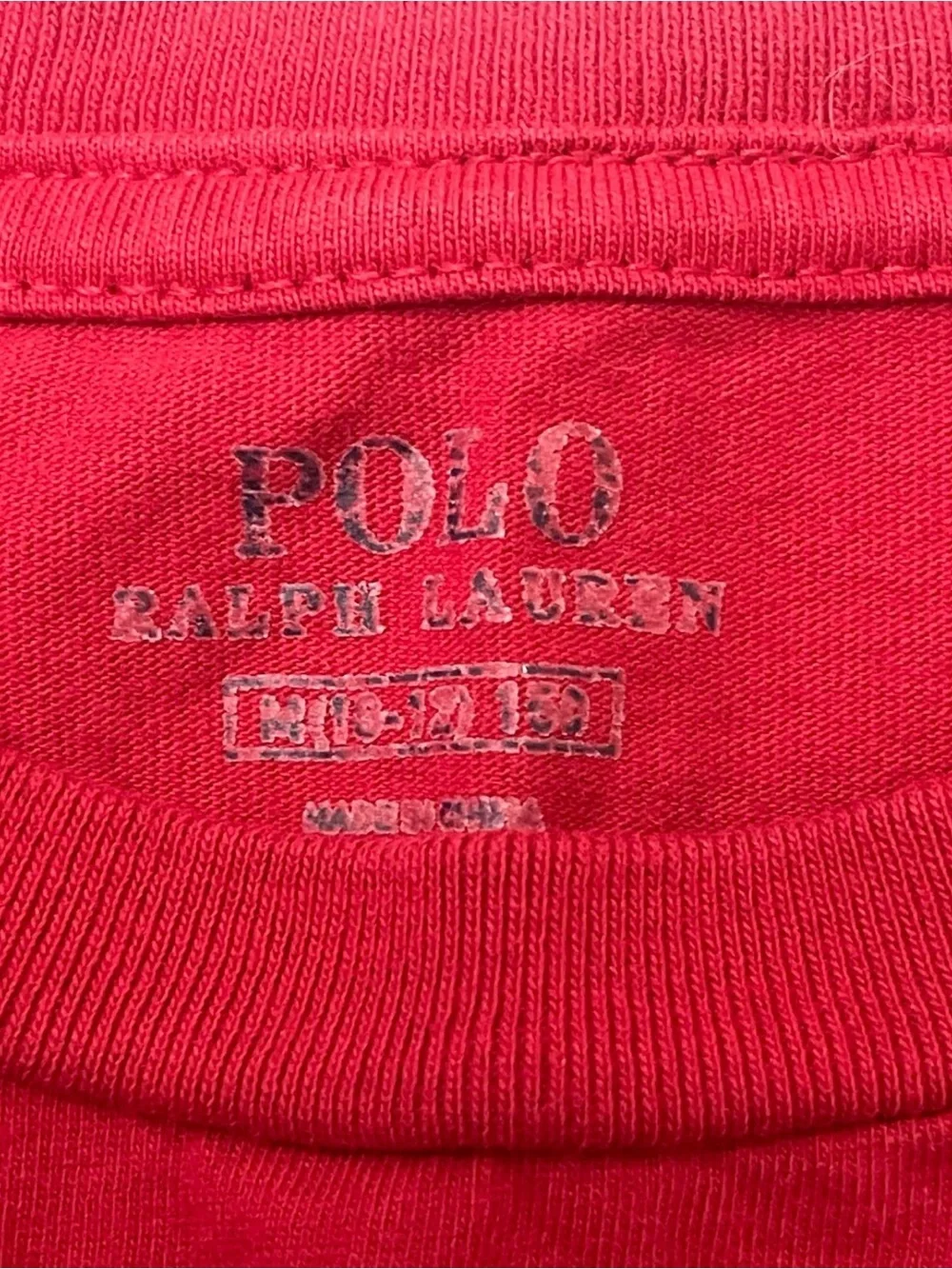 Ralph Lauren Red Crewneck Tee